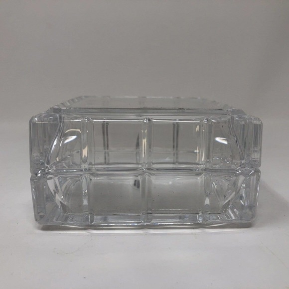 Lead Crystal Keepsake Trinket Jewelry Box Avon 1999 Perceive France NOS NEW NIB - Picture 2 of 11